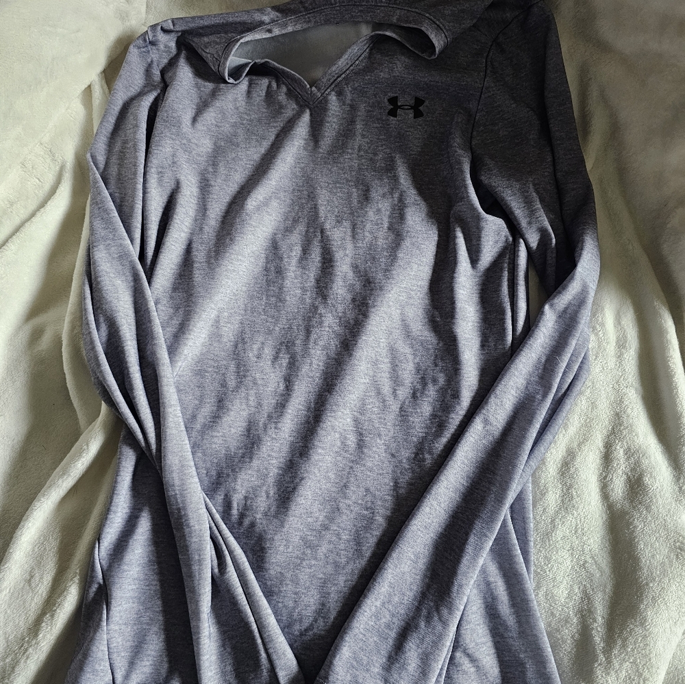 Under Armour Men's Heather Gray Long Sleeve Tee